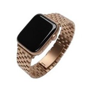 Rose Gold Stainless Steel Apple Smart Watch Band Link Bracelet 42mm Magnetic